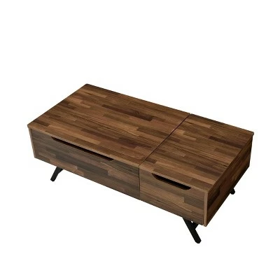 Throm Coffee Table with Lift Top Walnut - Acme Furniture 4 Throm Coffee Table with Lift Top Walnut - Acme Furniture - Image 2