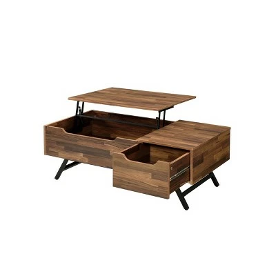 Throm Coffee Table with Lift Top Walnut - Acme Furniture 5 Throm Coffee Table with Lift Top Walnut - Acme Furniture - Image 3