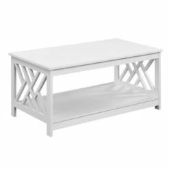 Titan Coffee Table with Shelf - Breighton Home Black -Coffee Tables Elegant store unnamed file 1651