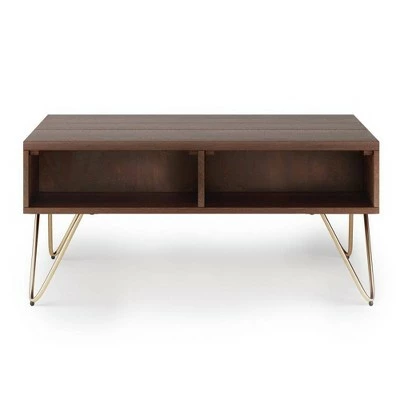 Moreno Small Lift Top Coffee Table Umber Brown and Gold - WyndenHall 9 Moreno Small Lift Top Coffee Table Umber Brown and Gold - WyndenHall - Image 7