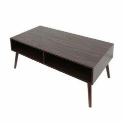 Azzura Mid Century Modern Coffee Table - Christopher Knight Home Dark Walnut -Coffee Tables Elegant store unnamed file 1698