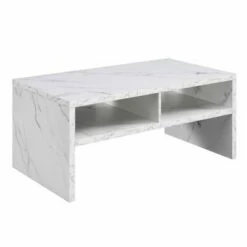 Northfield Admiral Deluxe Coffee Table with Shelves - Breighton Home White -Coffee Tables Elegant store unnamed file 1707