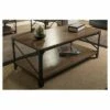 Grayson Vintage Industrial Occasional Cocktail Coffee Table - Antique Bronze - Baxton Studio