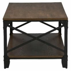 Grayson Vintage Industrial Occasional Cocktail Coffee Table - Antique Bronze - Baxton Studio -Coffee Tables Elegant store unnamed file 1709