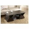 Katy Unique Geometric Open Shelves Coffee Table Espresso - HOMES: Inside + Out