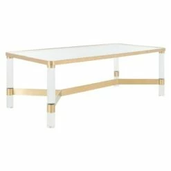 Suzanna Acrylic Coffee Table - Safavieh Brass -Coffee Tables Elegant store unnamed file 1732