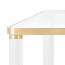 Suzanna Acrylic Coffee Table - Safavieh Brass -Coffee Tables Elegant store unnamed file 1734