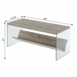 Soho Coffee Table - Breighton Home Sandstone/glass -Coffee Tables Elegant store unnamed file 1761