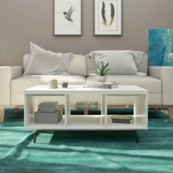 Room & Joy Hannaford Coffee Table White - Room & Joy -Coffee Tables Elegant store unnamed file 1778
