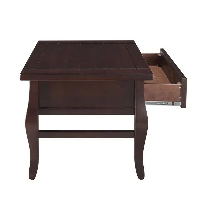 Rio Grande 2 Drawer Coffee Table Espresso - Linon 7 Rio Grande 2 Drawer Coffee Table Espresso - Linon - Image 5