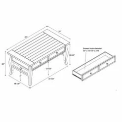 Rio Grande 2 Drawer Coffee Table Espresso - Linon 23 Rio Grande 2 Drawer Coffee Table Espresso - Linon -Coffee Tables Elegant store unnamed file 1790