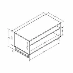 Mixed Material Coffee Table Gray - Room Essentials™ -Coffee Tables Elegant store unnamed file 18