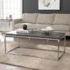 Lallstin Contemporary Cocktail Table Gray/Silver - Aiden Lane