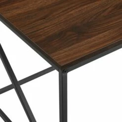Lina Modern Geometric Coffee Table Dark Walnut - Saracina Home -Coffee Tables Elegant store unnamed file 1817