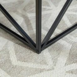 Lina Modern Geometric Coffee Table Dark Walnut - Saracina Home -Coffee Tables Elegant store unnamed file 1821