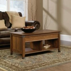 Carson Forge Lift-Top Coffee Table - Washington Cherry - Sauder -Coffee Tables Elegant store unnamed file 1825