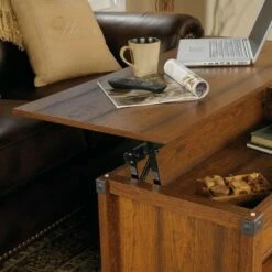 Carson Forge Lift-Top Coffee Table - Washington Cherry - Sauder -Coffee Tables Elegant store unnamed file 1828