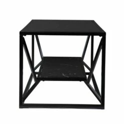 Finsfil Glass-Top Cocktail with Storage Black - Aiden Lane -Coffee Tables Elegant store unnamed file 1838