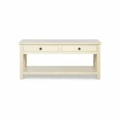 Whitley Antique Coffee Table White - Linon