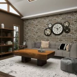 Olivia & May Contemporary Acacia Wood Coffee Table Brown - Olivia & May -Coffee Tables Elegant store unnamed file 187