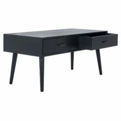 Mozart Mid-Century 2 Drawers Coffee Table - Safavieh Distressed White -Coffee Tables Elegant store unnamed file 1874