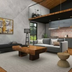 Olivia & May Contemporary Acacia Wood Coffee Table Brown - Olivia & May -Coffee Tables Elegant store unnamed file 188