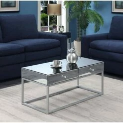 Reflections Coffee Table Mirror/Silver - Breighton Home