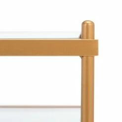 Cathal Glass And Mirror Coffee Table - Gold/Glass - Safavieh