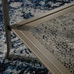 Center City Wood & Metal Coffee Table Champagne Oak - Sauder -Coffee Tables Elegant store unnamed file 1976