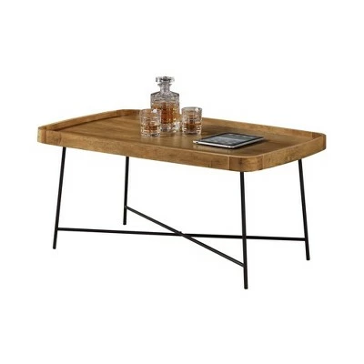Lunar Coffee Table - Breighton Home Driftwood Top/black Frame 4 Lunar Coffee Table - Breighton Home Driftwood Top/black Frame - Image 2