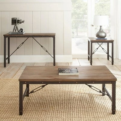 Steve Silver Co. Jersey Cocktail Table Antique Oak - Steve Silver 3 Steve Silver Co. Jersey Cocktail Table Antique Oak - Steve Silver