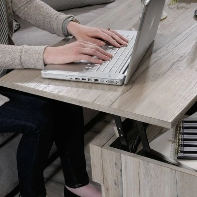 Palladia Lift Top Coffee Table Distressed Gray - Sauder 7 Palladia Lift Top Coffee Table Distressed Gray - Sauder - Image 5