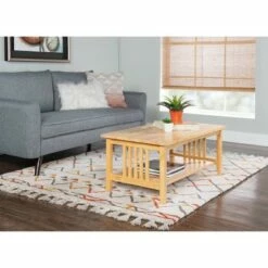 Finn Mission Coffee Table - Linon Espresso Brown -Coffee Tables Elegant store unnamed file 2052