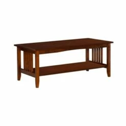 Finn Mission Coffee Table - Linon Espresso Brown -Coffee Tables Elegant store unnamed file 2056