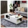 Camie Modern Two-Tone Coffee Table White - HOMES: Inside + Out