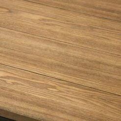 Caribou Rustic Industrial Style Oak Wood and Metal Finished Coffee Table Black - Baxton Studio -Coffee Tables Elegant store unnamed file 2072