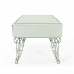 Belvidere Modern Mirrored Coffee Table Silver - Christopher Knight Home -Coffee Tables Elegant store unnamed file 2090