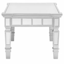 Glenrose Glam Mirrored Rectangular Cocktail Table- Matte Silver - Aiden Lane -Coffee Tables Elegant store unnamed file 2096