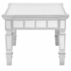 Glenrose Glam Mirrored Rectangular Cocktail Table- Matte Silver - Aiden Lane -Coffee Tables Elegant store unnamed file 2097