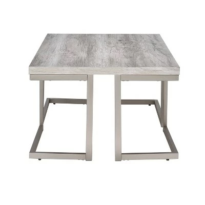 David Cocktail Metal Table Gray Driftwood - Steve Silver Co. 5 David Cocktail Metal Table Gray Driftwood - Steve Silver Co. - Image 3