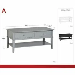 Durham Coffee Table - Room & Joy White -Coffee Tables Elegant store unnamed file 2121