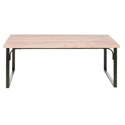 Meryl Coffee Table Black/Oak - Safavieh 3 Meryl Coffee Table Black/Oak - Safavieh