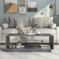 Chemekata 2 Shelf Coffee Table Distressed Gray - HOMES: Inside + Out 10 Chemekata 2 Shelf Coffee Table Distressed Gray - HOMES: Inside + Out -Coffee Tables Elegant store unnamed file 2145