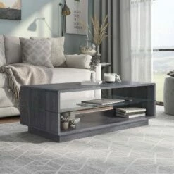 Chemekata 2 Shelf Coffee Table Distressed Gray - HOMES: Inside + Out 11 Chemekata 2 Shelf Coffee Table Distressed Gray - HOMES: Inside + Out -Coffee Tables Elegant store unnamed file 2146