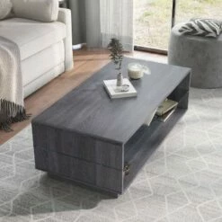 Chemekata 2 Shelf Coffee Table Distressed Gray - HOMES: Inside + Out 12 Chemekata 2 Shelf Coffee Table Distressed Gray - HOMES: Inside + Out -Coffee Tables Elegant store unnamed file 2147