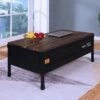 Stradone Lift Top Coffee Table Black/Walnut - HOMES: Inside + Out