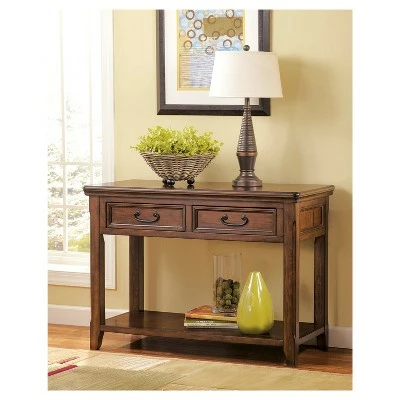 Signature Design By Ashley Woodboro Sofa-Console Table - Signature Design® 4 Signature Design By Ashley Woodboro Sofa-Console Table - Signature Design® - Image 2