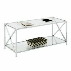 Oxford Chrome Coffee Table Clear Glass/Chrome Frame - Breighton Home 7 Oxford Chrome Coffee Table Clear Glass/Chrome Frame - Breighton Home -Coffee Tables Elegant store unnamed file 2165