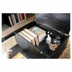 Kathline Modern Rectangular Coffee Table with Hidden Storage Black - HOMES: Inside + Out -Coffee Tables Elegant store unnamed file 2175