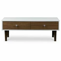 Gemini Wood Contemporary Coffee Table - Baxton Studio